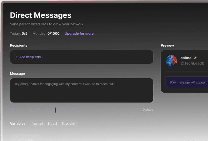 Turn engagement into real conversations at scale.